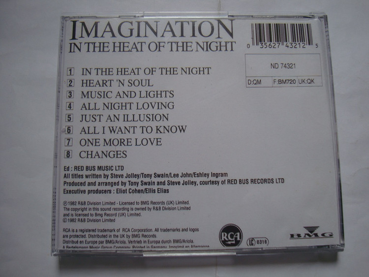 آلبوم موسیقی دیسکو خاطره ساز Imagination 1982