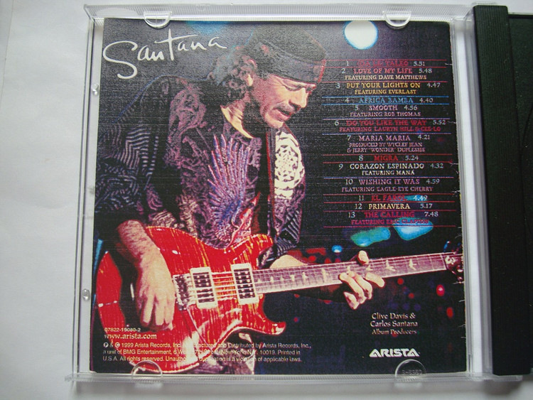 آلبوم موسیقی جاز راک Santana 1999 برنده هشت جایزه Grammy
