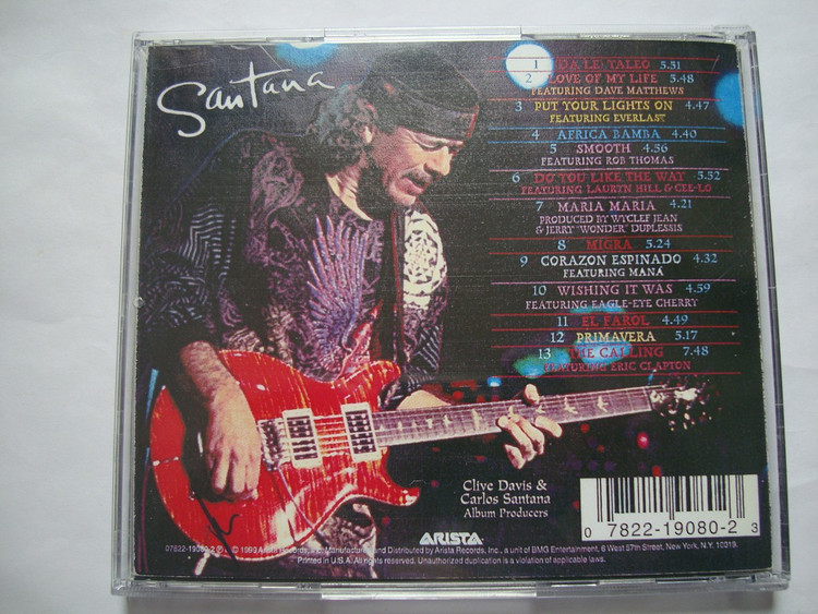 آلبوم موسیقی جاز راک Santana 1999 برنده هشت جایزه Grammy