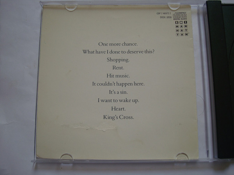 آلبوم موسیقی شاد خاطره ساز سینت پاپ Pet Shop Boys 1987