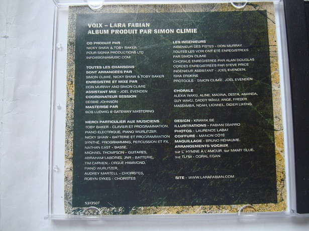 آلبوم موسیقی فرانسوی پاپ فرانسوی Lara Fabian 2009