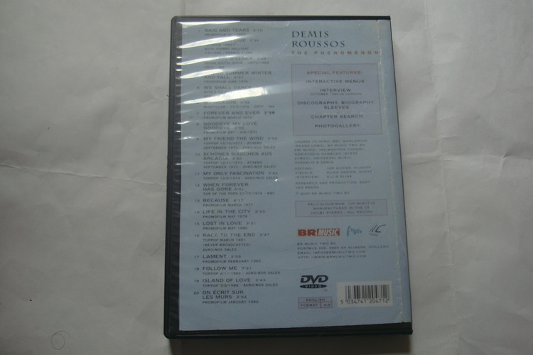 آلبوم تصویری کلیپ تصویری پاپ ( DVD ) Demis Roussos