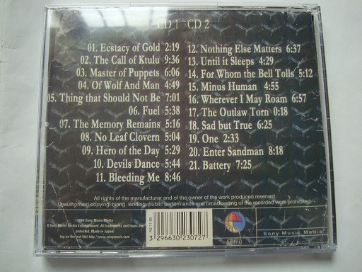 آلبوم موسیقی کنسرت دوقلو ترش متال Metallica 1999 2CDs
