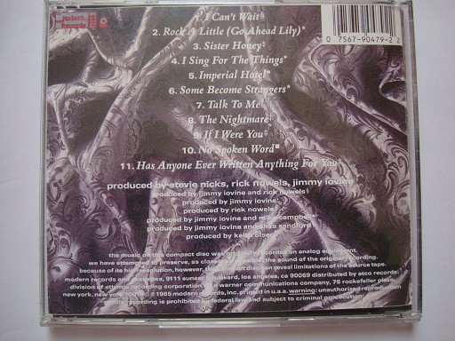آلبوم موسیقی پاپ راک Stevie Nicks 1985 رتبه بالا از نفرات بند موسیقی Fleetwood Mac