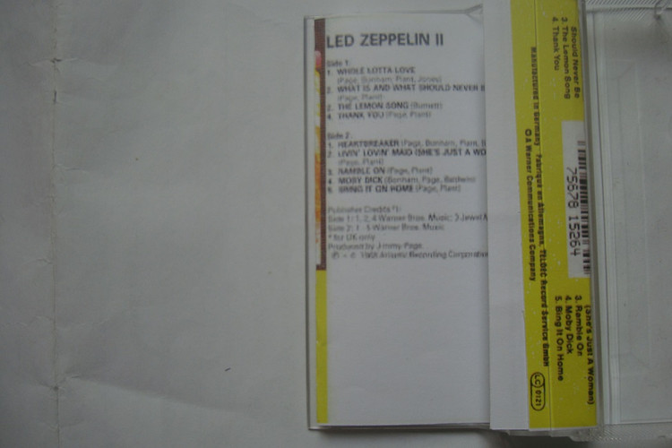 نوار کاست موسیقی بلوز راک/هارد راک Led Zeppelin 1969