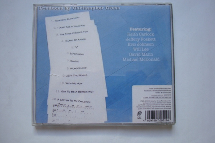 آلبوم موسیقی سافت راک Christopher Cross 2014