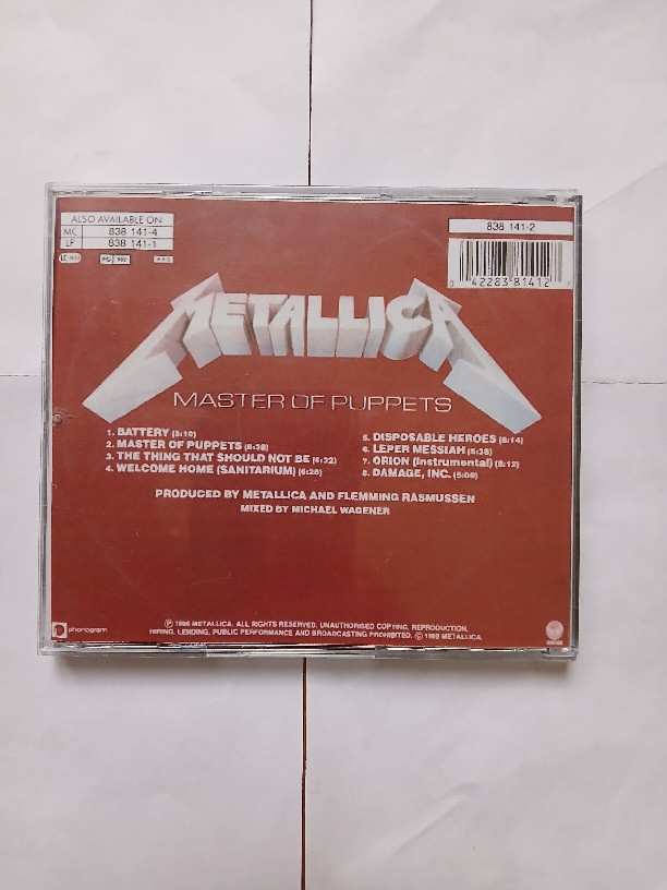 آلبوم موسیقی ترش متال Metallica 1986