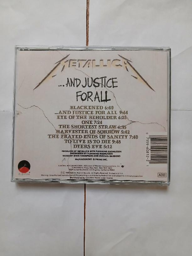 آلبوم موسیقی ترش متال Metallica 1988