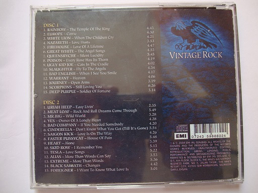 آلبوم موسیقی راک گلچین دو دیسکه Vintage Rock 2004 2CDs