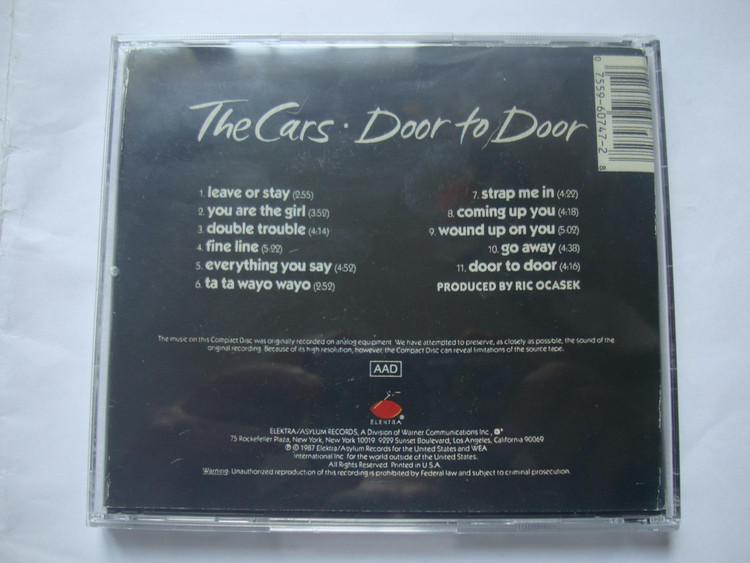 آلبوم موسیقی سینت پاپ The Cars 1987