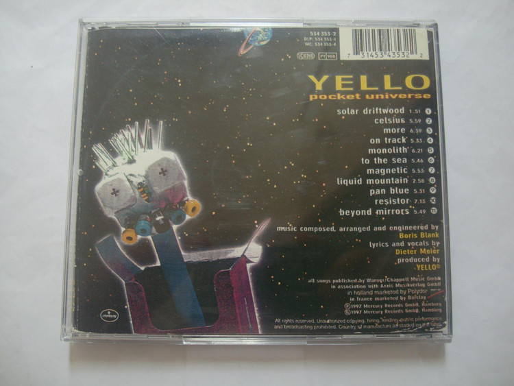 آلبوم موسیقی الکترونیک سینت پاپ Yello 1997