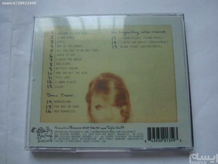 آلبوم موسیقی دنس پاپ شاد Taylor Swift 2014