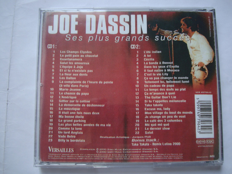 آلبوم موسیقی پاپ فرانسوی بهترینهای دو دیسک Joe Dassin