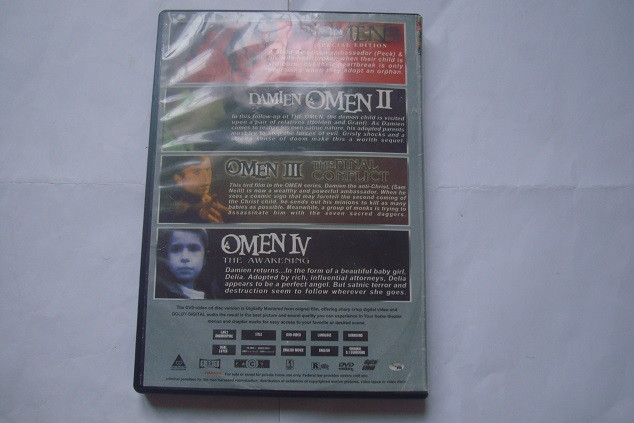 فیلم دی وی دی اوریجینال کالکشن ترسناک چهار عنوانه معروف OMEN ( طالع نحس )