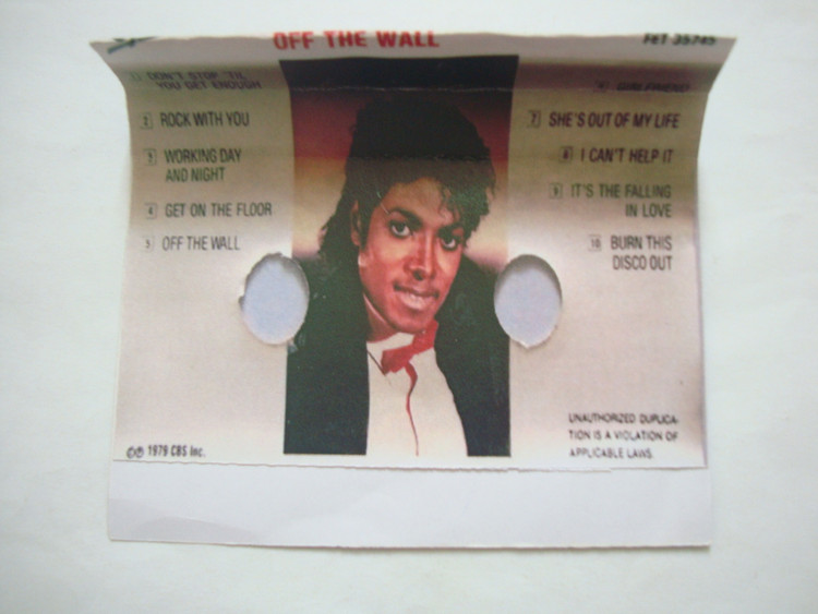 نوار کاست موسیقی شاد الکترونیک و دیسکو Michael Jackson 1979 با فروش بیست میلیون نسخه و برنده جایزه گرمی بهترین اجرای آواز خواننده مرد R&B