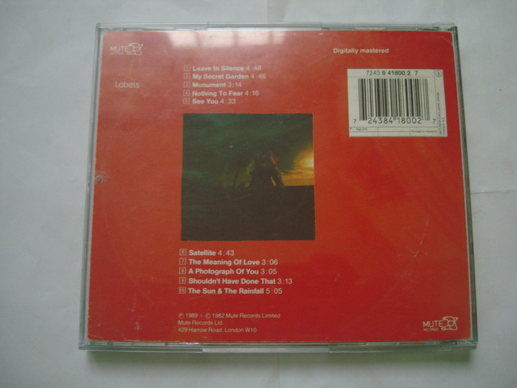 آلبوم موسیقی الکترونیک سینت پاپ Depeche Mode 1982 آلبوم با رتبه هشتم جدول موسیقی انگلستان