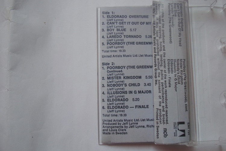 نوار کاست موسیقی آرت راک Electric Light Orchestra 1974