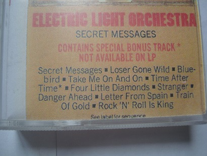 نوار کاست موسیقی آلبوم راک Electric Light Orchestra 1983