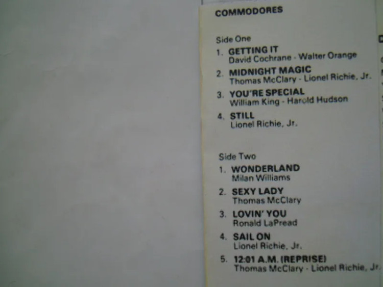 نوار کاست موسیقی فانک Commodores 1979 شماره یک