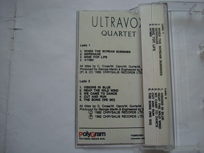 نوار کاست موسیقی سینت پاپ Ultravox 1982 رتبه ششم جدول موسیقی انگلستان