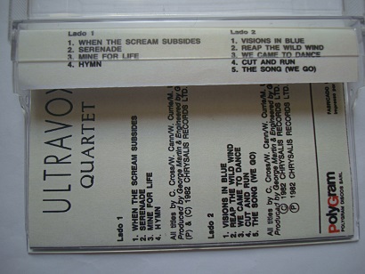 نوار کاست موسیقی سینت پاپ Ultravox 1982 رتبه ششم جدول موسیقی انگلستان