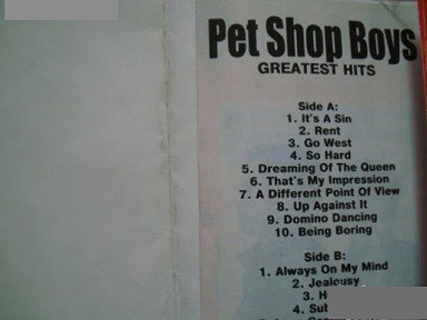 نوار کاست موسیقی بهترینهای شاد خاطره انگیز و نود دقیقه ای Pet Shop Boys Greatest Hits