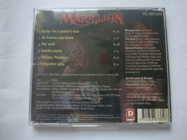 آلبوم موسیقی پراگرسیو راک Marillion 1983