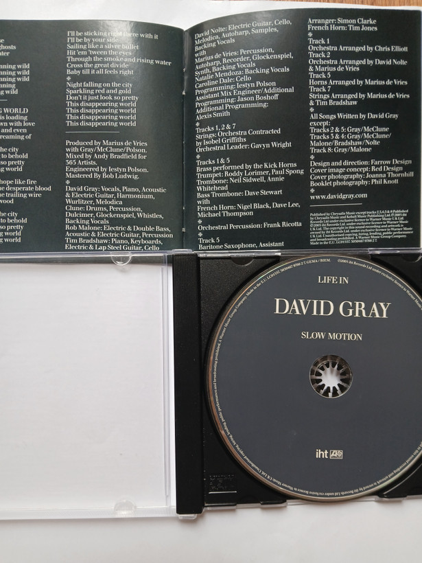 آلبوم موسیقی اورجینال موسیقی محلی David Gray 2005 با دفترچه کامل
